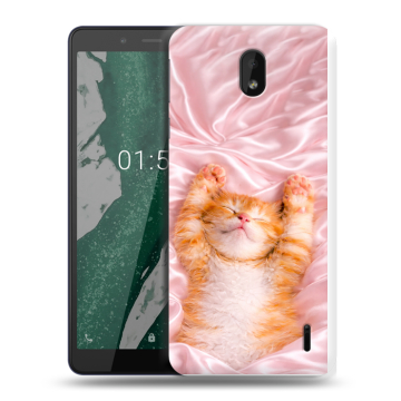 Силиконовый чехол на Nokia 1 Plus с принтом женский
