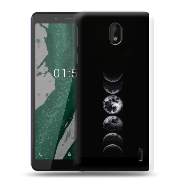 Силиконовый чехол на Nokia 1 Plus с принтом женский