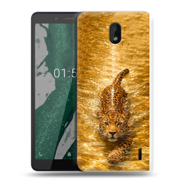 Силиконовый чехол на Nokia 1 Plus с принтом женский