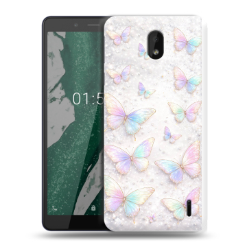 Силиконовый чехол на Nokia 1 Plus с принтом женский