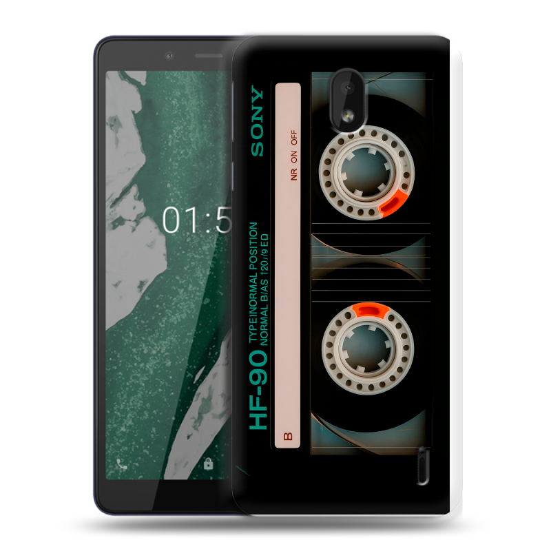 Силиконовый чехол на Nokia 1 Plus с принтом Кассета Силиконовый чехол на Nokia 1 Plus с принтом Кассета