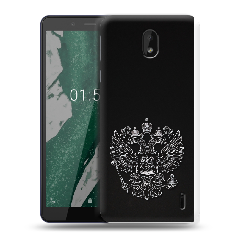 Силиконовый чехол на Nokia 1 Plus с принтом Герб России Силиконовый чехол на Nokia 1 Plus с принтом Герб России