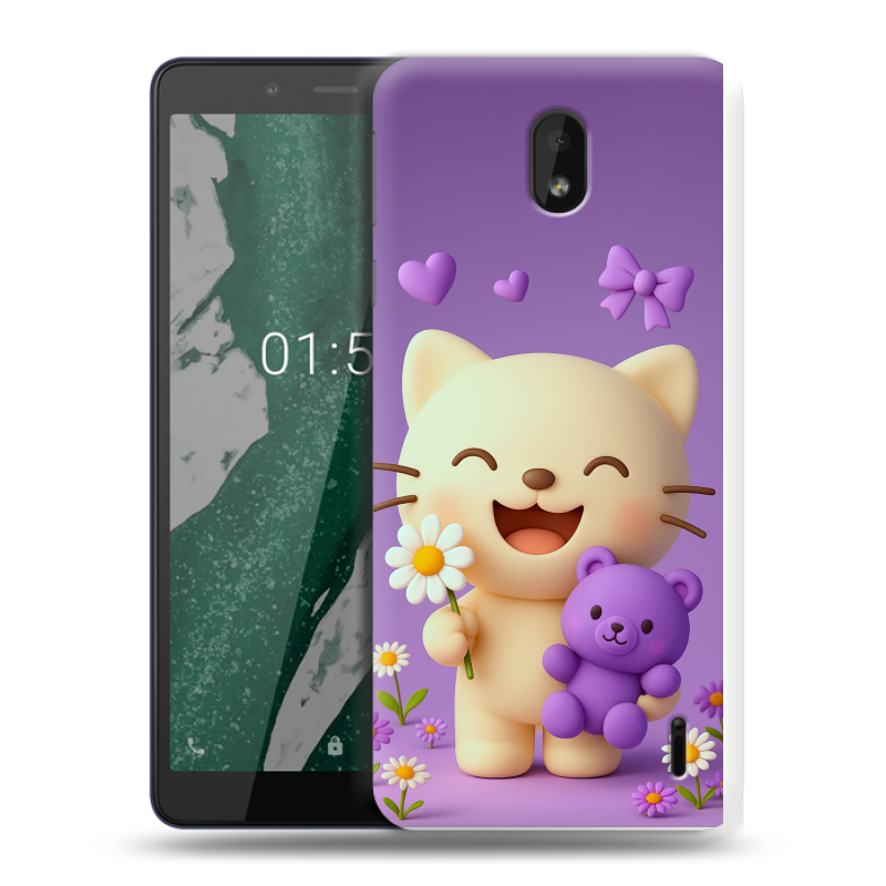 Силиконовый чехол на Nokia 1 Plus с принтом для девочек Силиконовый чехол на Nokia 1 Plus с принтом для девочек