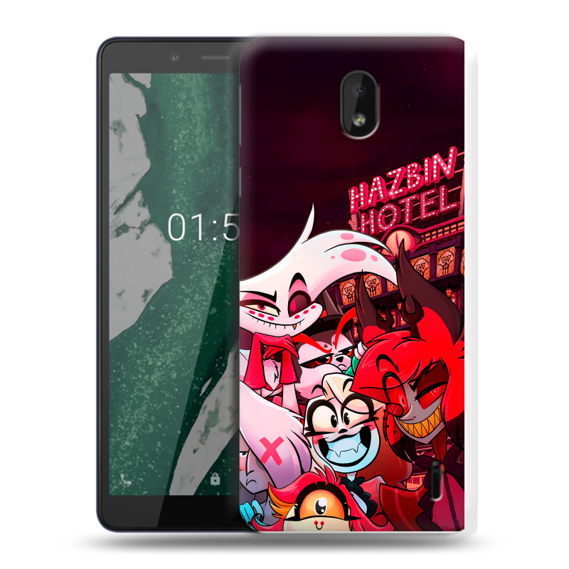 Силиконовый чехол на Nokia 1 Plus с принтом Hazbin Hotel Отель Хазбин Силиконовый чехол на Nokia 1 Plus с принтом Hazbin Hotel Отель Хазбин