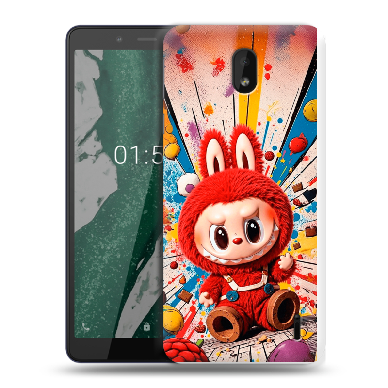 Силиконовый чехол на Nokia 1 Plus с принтом Labubu Лабубу Силиконовый чехол на Nokia 1 Plus с принтом Labubu Лабубу