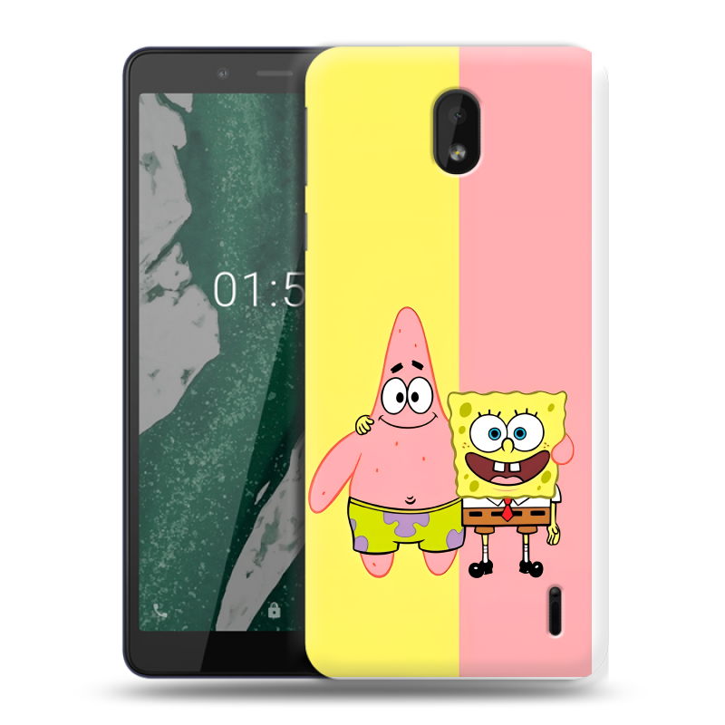 Силиконовый чехол на Nokia 1 Plus с принтом Спанч боб Спанчбоб Силиконовый чехол на Nokia 1 Plus с принтом Спанч боб Спанчбоб
