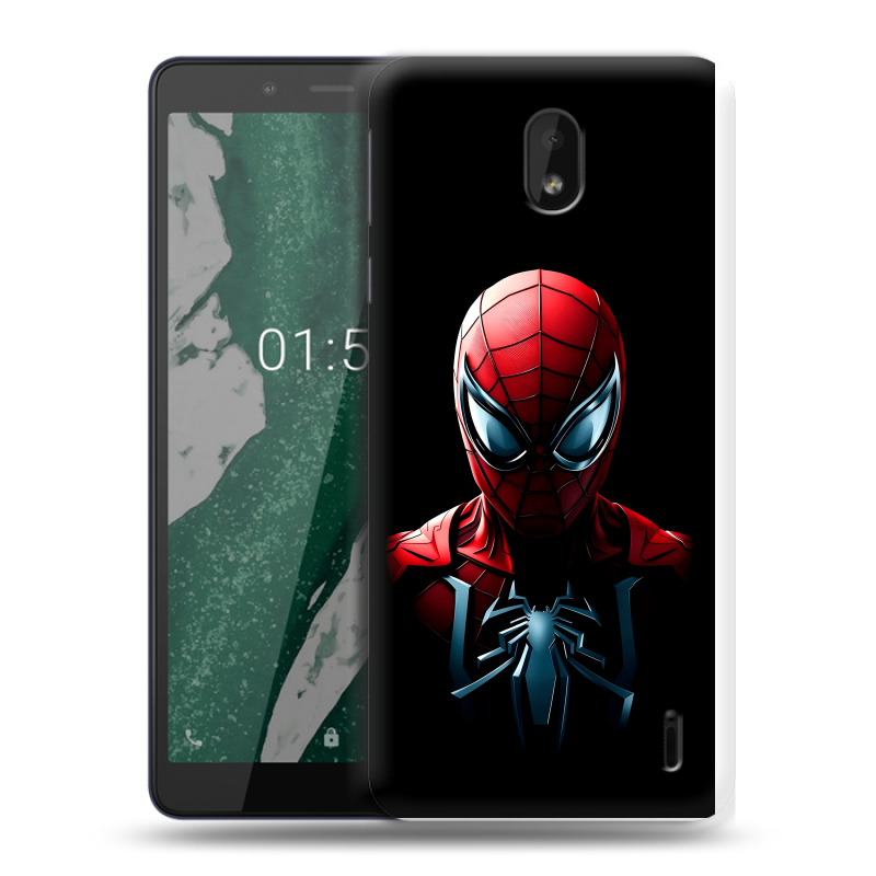 Силиконовый чехол на Nokia 1 Plus с принтом Spiderman Человек паук Силиконовый чехол на Nokia 1 Plus с принтом Spiderman Человек паук