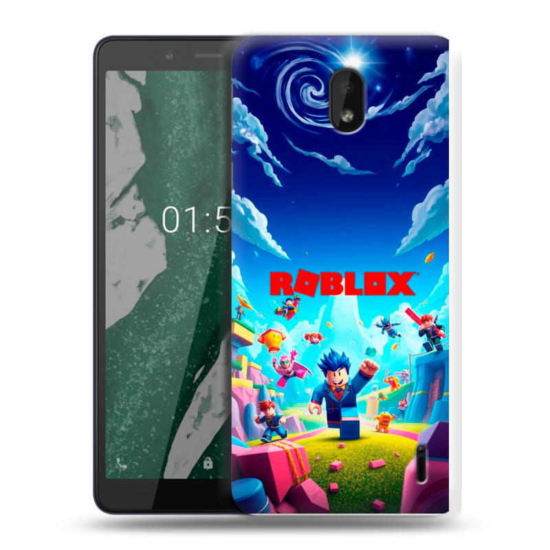 Силиконовый чехол на Nokia 1 Plus с принтом Roblox Роблокс Силиконовый чехол на Nokia 1 Plus с принтом Roblox Роблокс