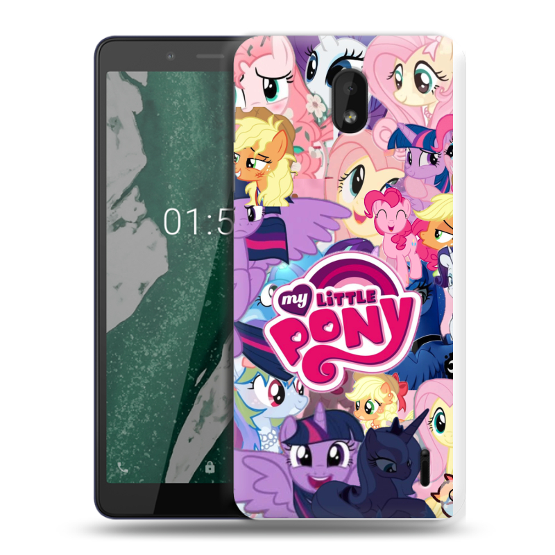 Силиконовый чехол на Nokia 1 Plus с принтом My little pony Дружба чудо Силиконовый чехол на Nokia 1 Plus с принтом My little pony Дружба чудо