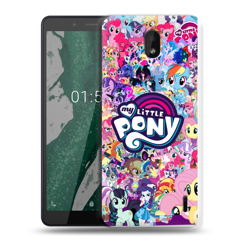 Силиконовый чехол на Nokia 1 Plus с принтом My little pony Дружба чудо Силиконовый чехол на Nokia 1 Plus с принтом My little pony Дружба чудо