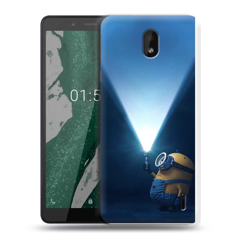 Силиконовый чехол на Nokia 1 Plus с принтом Миньоны Силиконовый чехол на Nokia 1 Plus с принтом Миньоны