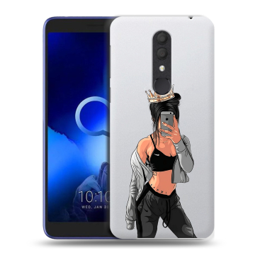 Силиконовый чехол на Alcatel 1X (2019) с принтом Женские принты Силиконовый чехол на Alcatel 1X (2019) с принтом Женские принты