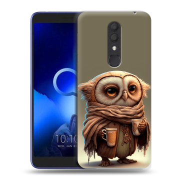 Силиконовый чехол на Alcatel 1X (2019) с принтом Сова