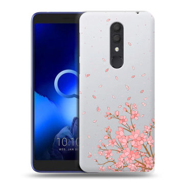 Силиконовый чехол на Alcatel 1X (2019) с принтом Ветка сакуры
