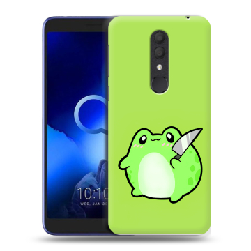 Силиконовый чехол на Alcatel 1X (2019) с принтом Лягушенок