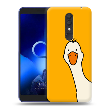 Силиконовый чехол на Alcatel 1X (2019) с принтом Утка