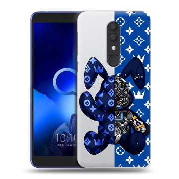 Силиконовый чехол на Alcatel 1X (2019) с принтом Луи робот