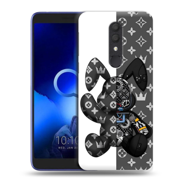 Силиконовый чехол на Alcatel 1X (2019) с принтом Луи робот