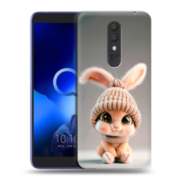 Силиконовый чехол на Alcatel 1X (2019) с принтом Кролик Силиконовый чехол на Alcatel 1X (2019) с принтом Кролик
