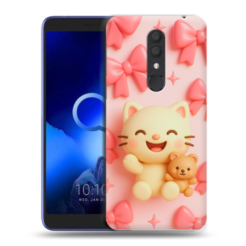 Силиконовый чехол на Alcatel 1X (2019) с принтом для девочек