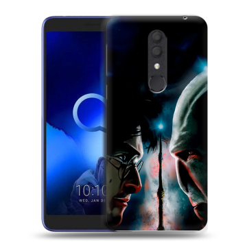 Силиконовый чехол на Alcatel 1X (2019) с принтом Гарри Поттер Harry Potter