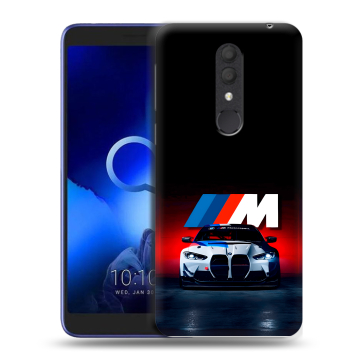 Силиконовый чехол на Alcatel 1X (2019) с принтом БМВ BMW Силиконовый чехол на Alcatel 1X (2019) с принтом БМВ BMW