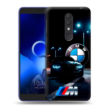 Силиконовый чехол на Alcatel 1X (2019) с принтом БМВ BMW Силиконовый чехол на Alcatel 1X (2019) с принтом БМВ BMW