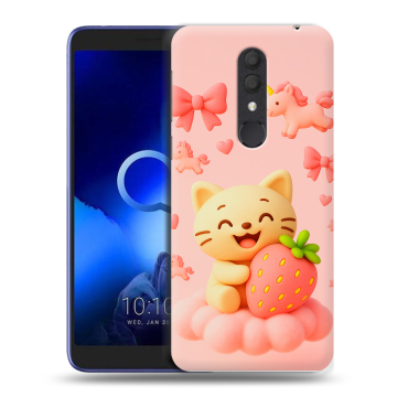 Силиконовый чехол на Alcatel 1X (2019) с принтом для девочек