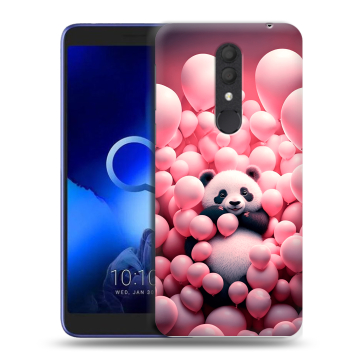 Силиконовый чехол на Alcatel 1X (2019) с принтом Панда