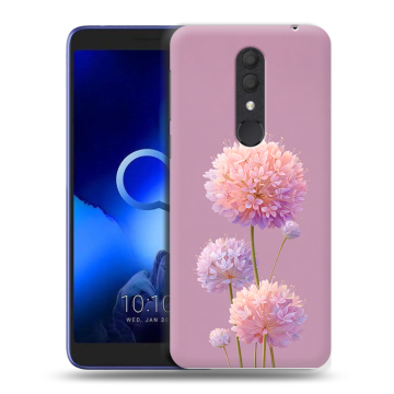 Силиконовый чехол на Alcatel 1X (2019) с принтом Цветы