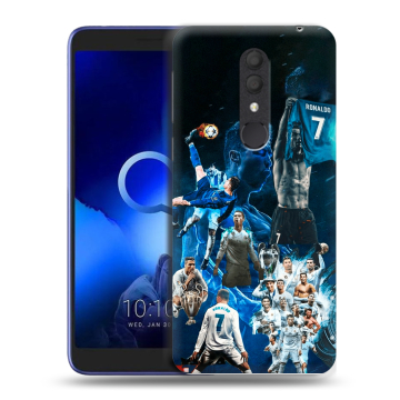Силиконовый чехол на Alcatel 1X (2019) с принтом Реал Роналдо Силиконовый чехол на Alcatel 1X (2019) с принтом Реал Роналдо