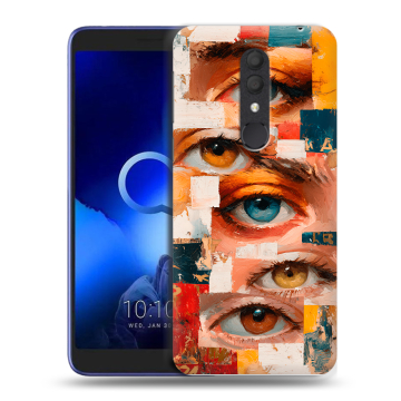 Силиконовый чехол на Alcatel 1X (2019) с принтом Модный принт