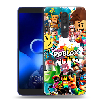 Силиконовый чехол на Alcatel 1X (2019) с принтом Roblox Роблокс Силиконовый чехол на Alcatel 1X (2019) с принтом Roblox Роблокс