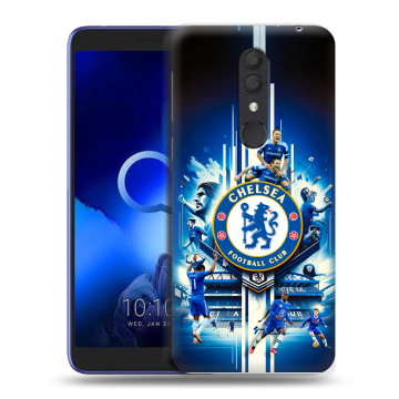 Силиконовый чехол на Alcatel 1X (2019) с принтом Chelsea Челси