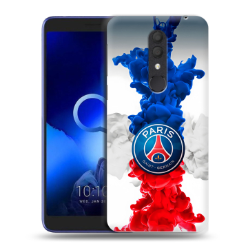 Силиконовый чехол на Alcatel 1X (2019) с принтом PSG ПСЖ