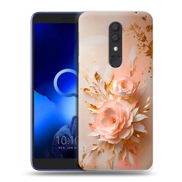 Силиконовый чехол на Alcatel 1X (2019) с принтом женский