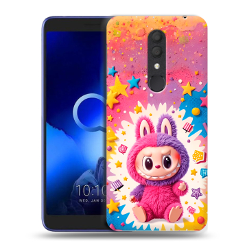 Силиконовый чехол на Alcatel 1X (2019) с принтом Labubu Лабубу