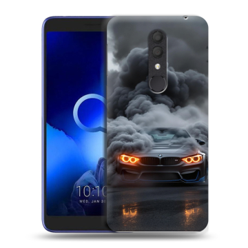 Силиконовый чехол на Alcatel 1X (2019) с принтом BMW БМВ Силиконовый чехол на Alcatel 1X (2019) с принтом BMW БМВ