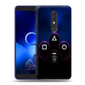 Силиконовый чехол на Alcatel 1X (2019) с принтом Игра Кальмара