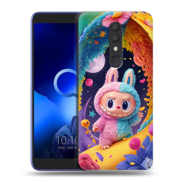 Силиконовый чехол на Alcatel 1X (2019) с принтом Labubu Лабубу