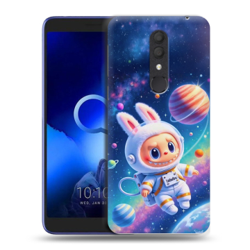 Силиконовый чехол на Alcatel 1X (2019) с принтом Labubu Лабубу