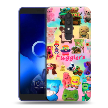 Силиконовый чехол на Alcatel 1X (2019) с принтом Флагер Fuggler