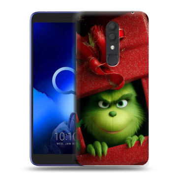 Силиконовый чехол на Alcatel 1X (2019) с принтом Новый год