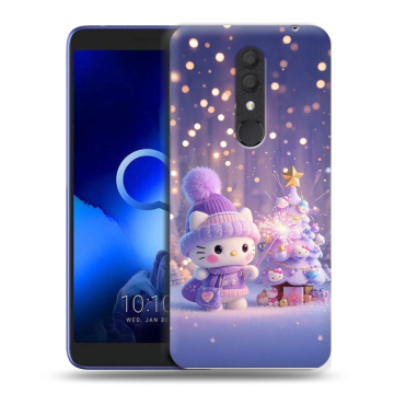 Силиконовый чехол на Alcatel 1X (2019) с принтом Новый год Силиконовый чехол на Alcatel 1X (2019) с принтом Новый год
