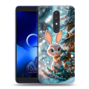 Силиконовый чехол на Alcatel 1X (2019) с принтом Новый год Силиконовый чехол на Alcatel 1X (2019) с принтом Новый год