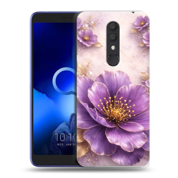 Силиконовый чехол на Alcatel 1X (2019) с принтом женский