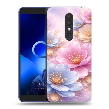 Силиконовый чехол на Alcatel 1X (2019) с принтом женский