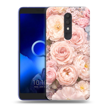 Силиконовый чехол на Alcatel 1X (2019) с принтом женский