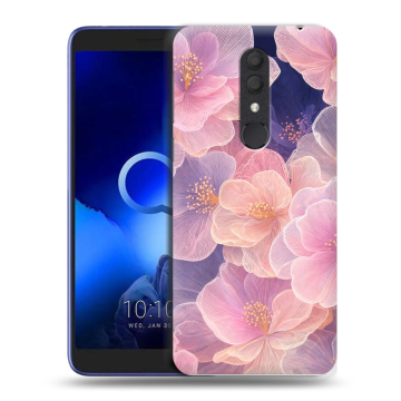Силиконовый чехол на Alcatel 1X (2019) с принтом женский