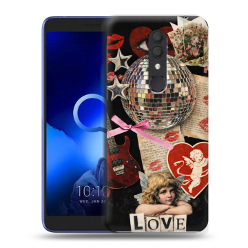 Силиконовый чехол на Alcatel 1X (2019) с принтом для девочек